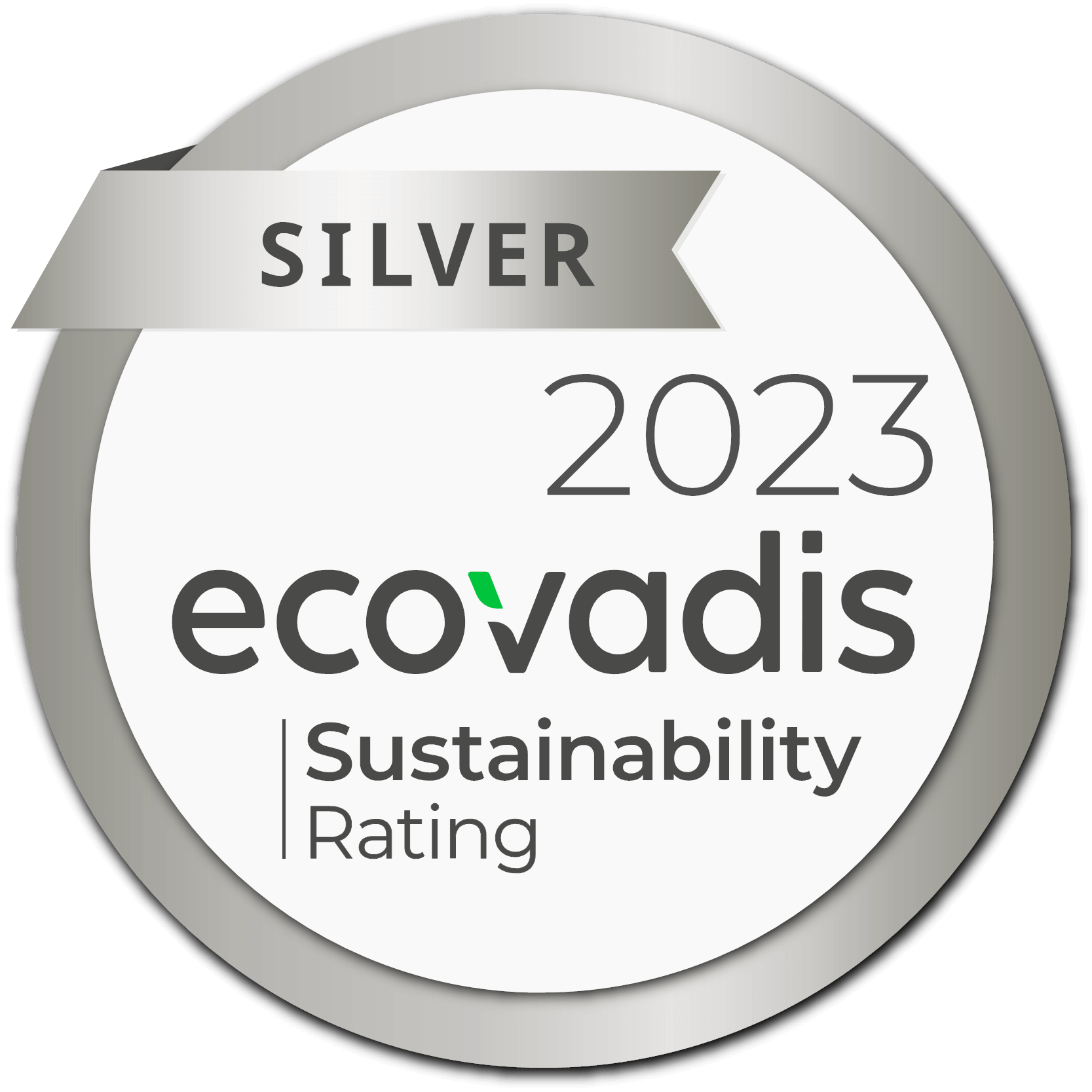 Ecovadis silver 2023 logo