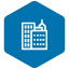 Industrial buildings icon